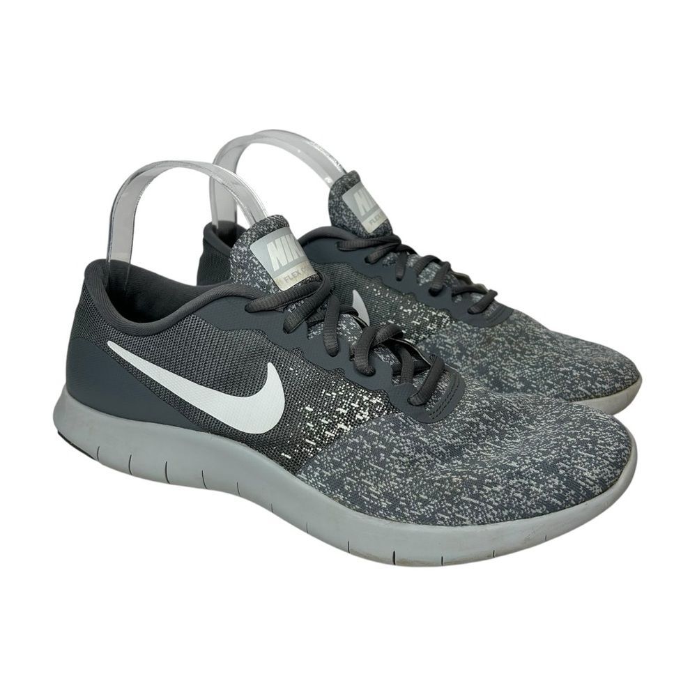 Nike Gray and White Athletic Sneakers shoes 8.5 flex contact